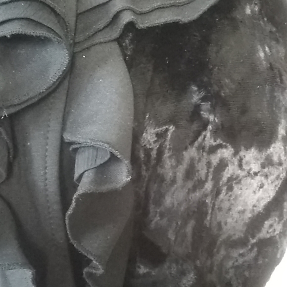 Alfani Vest Faux Fur. Black Size M - Picture 3 of 8